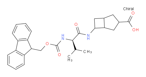 6-[(2R)-2-({[(9H-fluoren-9-yl)methoxy]carbonyl}amino)-3-methylbutanamido]bicyclo[3.2.0]heptane-3-carboxylic acid