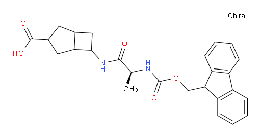 6-[(2S)-2-({[(9H-fluoren-9-yl)methoxy]carbonyl}amino)propanamido]bicyclo[3.2.0]heptane-3-carboxylic acid