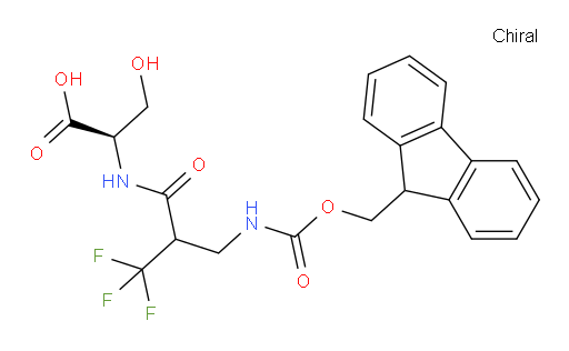 (2R)-2-{2-[({[(9H-fluoren-9-yl)methoxy]carbonyl}amino)methyl]-3,3,3-trifluoropropanamido}-3-hydroxypropanoic acid
