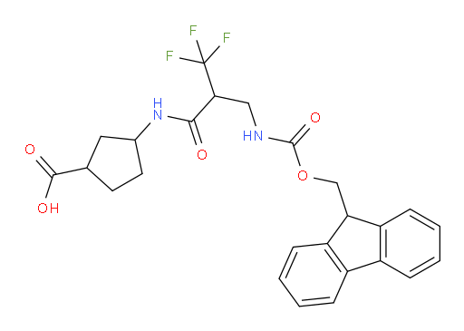 3-{2-[({[(9H-fluoren-9-yl)methoxy]carbonyl}amino)methyl]-3,3,3-trifluoropropanamido}cyclopentane-1-carboxylic acid