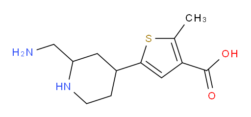 5-[2-(aminomethyl)piperidin-4-yl]-2-methylthiophene-3-carboxylic acid
