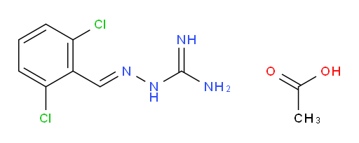 2-(2,6-dichlorobenzylidene)hydrazinecarboximidamide acetate