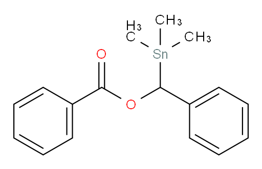 phenyl(trimethylstannyl)methyl benzoate