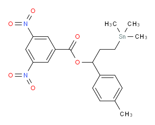 1-(p-tolyl)-3-(trimethylstannyl)propyl 3,5-dinitrobenzoate