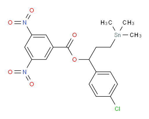 1-(4-chlorophenyl)-3-(trimethylstannyl)propyl 3,5-dinitrobenzoate
