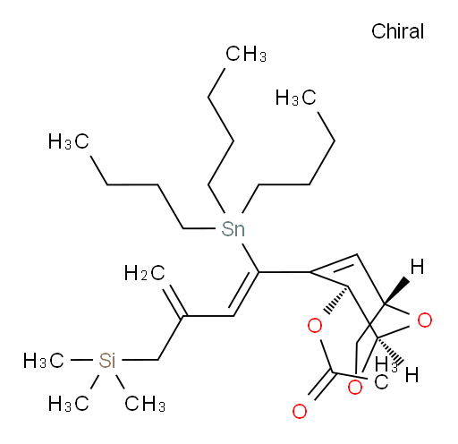 (1S,4S,5R)-3-((Z)-1-(tributylstannyl)-3-((trimethylsilyl)methyl)buta-1,3-dien-1-yl)-6,8-dioxabicyclo[3.2.1]oct-2-en-4-yl acetate