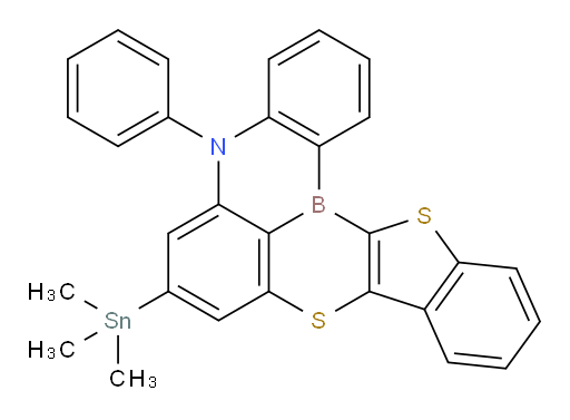 5-phenyl-7-(trimethylstannyl)-5H-9,14-dithia-5-aza-14b-borafluoreno[3,2,1-de]anthracene