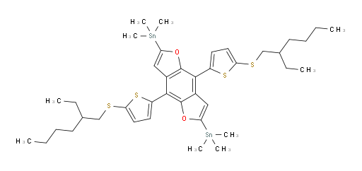 (4,8-bis(5-((2-ethylhexyl)thio)thiophen-2-yl)benzo[1,2-b:4,5-b']difuran-2,6-diyl)bis(trimethylstannane)