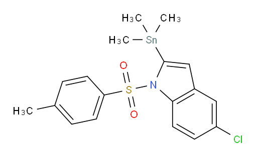 5-chloro-1-tosyl-2-(trimethylstannyl)-1H-indole