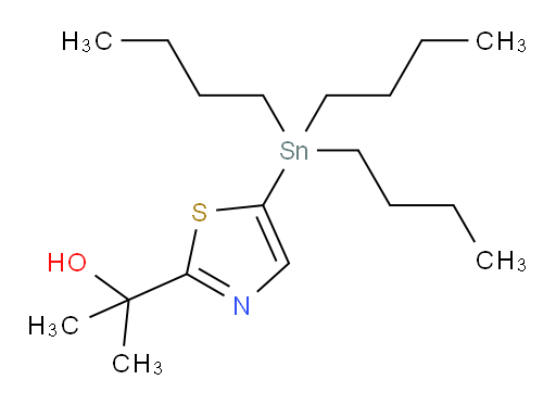 2-(5-(tributylstannyl)thiazol-2-yl)propan-2-ol