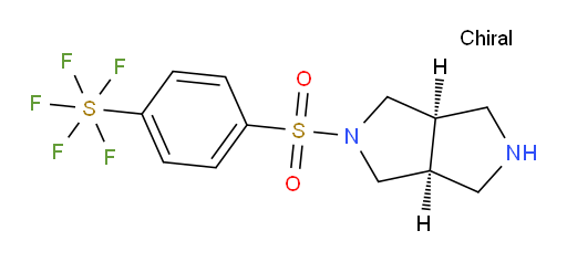 [4-[[(3aR,6aS)-hexahydropyrrolo[3,4-c]pyrrol-2(1H)-yl]sulfonyl]phenyl]sulfur pentafluoride