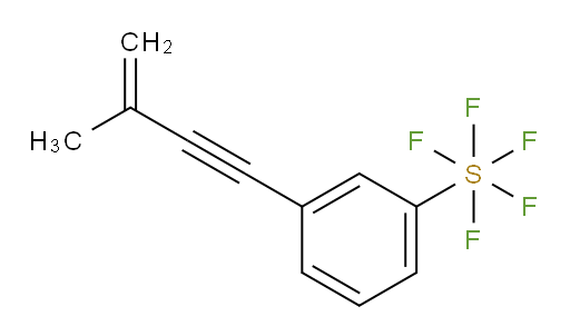 3-(3-methylbut-3-en-1-yn-1-yl)(pentafluoromercapto)benzene