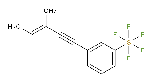 (E)-3-(3-methylpent-3-en-1-yn-1-yl)(pentafluoromercapto)benzene