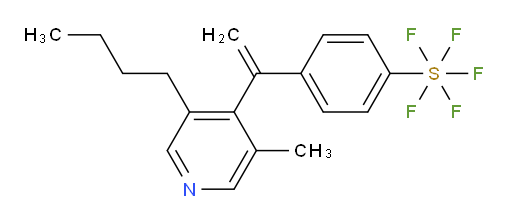 4-(1-(3-butyl-5-methylpyridin-4-yl)vinyl)(pentafluoromercapto)benzene