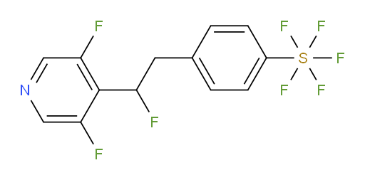 4-(2-(3,5-difluoropyridin-4-yl)-2-fluoroethyl)(pentafluoromercapto)benzene