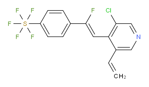 (Z)-4-(2-(3-chloro-5-vinylpyridin-4-yl)-1-fluorovinyl)(pentafluoromercapto)benzene
