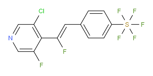 (Z)-4-(2-(3-chloro-5-fluoropyridin-4-yl)-2-fluorovinyl)(pentafluoromercapto)benzene