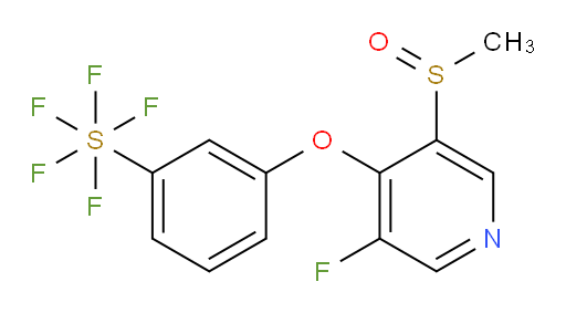 3-((3-fluoro-5-(methylsulfinyl)pyridin-4-yl)oxy)(pentafluoromercapto)benzene