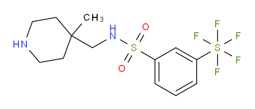 [3-[[[(4-methyl-4-piperidinyl)methyl]amino]sulfonyl]phenyl]sulfur pentafluoride