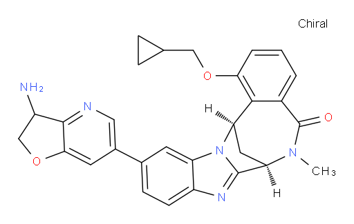 (7R,14R)-11-(3-amino-2,3-dihydrofuro[3,2-b]pyridin-6-yl)-1-(cyclopropylmethoxy)-6,7-dihydro-6-methyl-7,14-Methanobenzimidazo[1,2-b][2,5]benzodiazocin-5(14H)--one