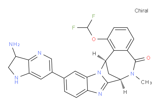 (7R,14R)-11-(3-amino-2,3-dihydro-1H-pyrrolo[3,2-b]pyridin-6-yl)-1-(difluoromethoxy)-6,7-dihydro-6-methyl-7,14-Methanobenzimidazo[1,2-b][2,5]benzodiazocin-5(14H)--one