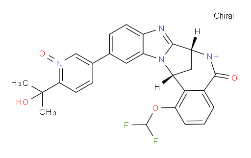 (7R,14R)-1-(difluoromethoxy)-6,7-dihydro-11-[6-(1-hydroxy-1-methylethyl)-1-oxido-pyridin-3-yl]-7,14-Methanobenzimidazo[1,2-b][2,5]benzodiazocin-5(14H)--one