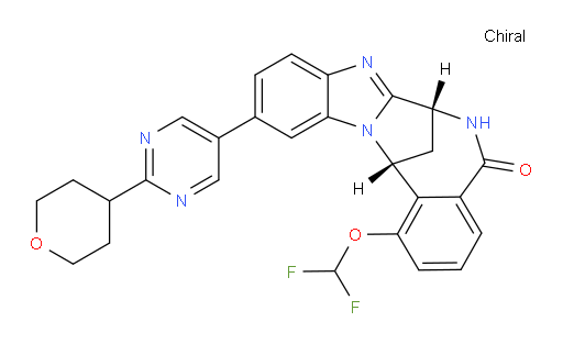 (7R,14R)-1-(difluoromethoxy)-6,7-dihydro-11-[2-(tetrahydro-2H-pyran-4-yl)-pyrimidin-5-yl]-7,14-Methanobenzimidazo[1,2-b][2,5]benzodiazocin-5(14H)--one
