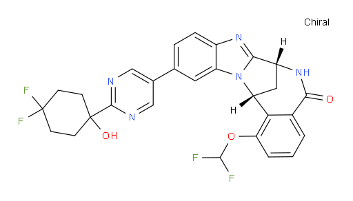 (7R,14R)-11-[2-(4,4-difluoro-1-hydroxy-cyclohexyl)-pyrimidin-5-yl]-1-(difluoromethoxy)-6,7-dihydro-7,14-Methanobenzimidazo[1,2-b][2,5]benzodiazocin-5(14H)--one