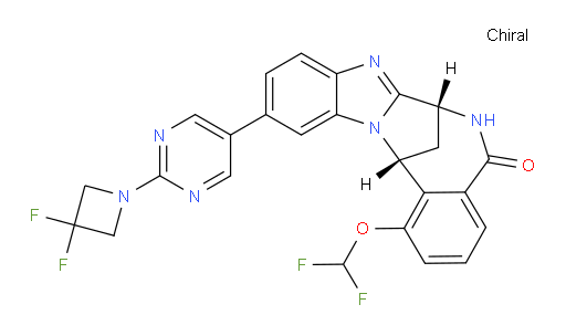 (7R,14R)-11-[2-(3,3-difluoro-1-azetidinyl)-pyrimidin-5-yl]-1-(difluoromethoxy)-6,7-dihydro-7,14-Methanobenzimidazo[1,2-b][2,5]benzodiazocin-5(14H)--one