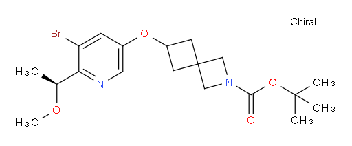 (S)-tert-butyl 6-((5-bromo-6-(1-methoxyethyl)pyridin-3-yl)oxy)-2-azaspiro[3.3]heptane-2-carboxylate