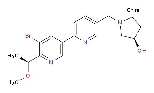 (R)-1-((5'-bromo-6'-((S)-1-methoxyethyl)-[2,3'-bipyridin]-5-yl)methyl)pyrrolidin-3-ol