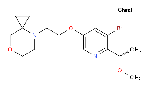 (S)-4-(2-((5-bromo-6-(1-methoxyethyl)pyridin-3-yl)oxy)ethyl)-7-oxa-4-azaspiro[2.5]octane