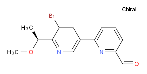 (S)-5'-bromo-6'-(1-methoxyethyl)-[2,3'-bipyridine]-6-carbaldehyde