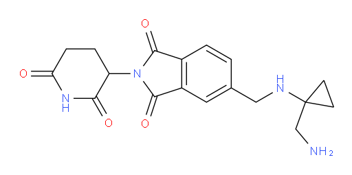 5-(((1-(aminomethyl)cyclopropyl)amino)methyl)-2-(2,6-dioxopiperidin-3-yl)isoindoline-1,3-dione