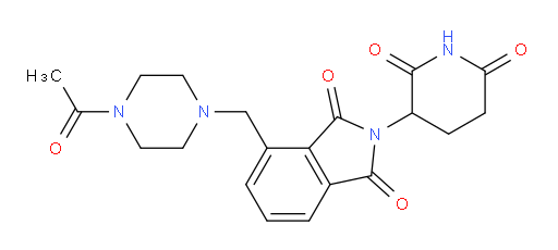 4-((4-acetylpiperazin-1-yl)methyl)-2-(2,6-dioxopiperidin-3-yl)isoindoline-1,3-dione