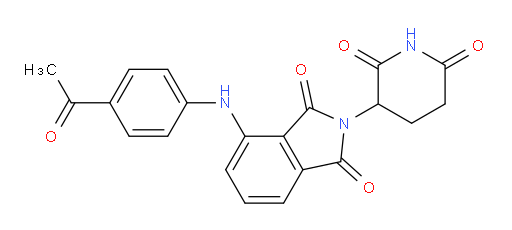 4-((4-acetylphenyl)amino)-2-(2,6-dioxopiperidin-3-yl)isoindoline-1,3-dione