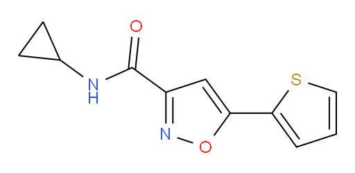N-Cyclopropyl-5-(thiophen-2-yl)isoxazole-3-carboxamide