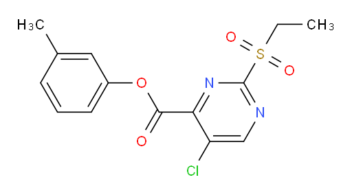 3-Methylphenyl 5-chloro-2-(ethylsulfonyl)-4-pyrimidinecarboxylate