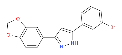 3-(benzo[d][1,3]dioxol-5-yl)-5-(3-bromophenyl)-1H-pyrazole