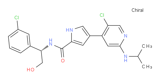 4-{5-chloro-2-[(propan-2-yl)amino]pyridin-4-yl}-N-[(1S)-1-(3-chlorophenyl)-2-hydroxyethyl]-1H-pyrrole-2-carboxamide