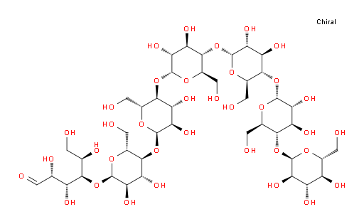 (2R,3R,4R,5R)-4-(((2R,3R,4R,5S,6R)-5-(((2R,3R,4R,5S,6R)-5-(((2R,3R,4R,5S,6R)-5-(((2R,3R,4R,5S,6R)-5-(((2R,3R,4R,5S,6R)-3,4-dihydroxy-6-(hydroxymethyl)-5-(((2R,3R,4S,5S,6R)-3,4,5-trihydroxy-6-(hydroxymethyl)tetrahydro-2H-pyran-2-yl)oxy)tetrahydro-2H-pyran-2-yl)oxy)-3,4-dihydroxy-6-(hydroxymethyl)tetrahydro-2H-pyran-2-yl)oxy)-3,4-dihydroxy-6-(hydroxymethyl)tetrahydro-2H-pyran-2-yl)oxy)-3,4-dihydroxy-6-(hydroxymethyl)tetrahydro-2H-pyran-2-yl)oxy)-3,4-dihydroxy-6-(hydroxymethyl)tetrahydro-2H-pyran-2-yl)oxy)-2,3,5,6-tetrahydroxyhexanal
