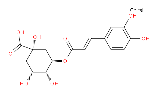 (1S,3R,4R,5R)-3-((3-(3,4-dihydroxyphenyl)acryloyl)oxy)-1,4,5-trihydroxycyclohexanecarboxylic acid