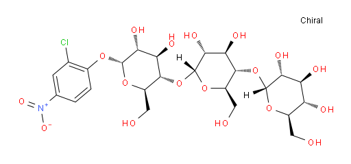 (2R,3R,4S,5S,6R)-2-(((2R,3S,4R,5R,6R)-6-(((2R,3S,4R,5R,6R)-6-(2-chloro-4-nitrophenoxy)-4,5-dihydroxy-2-(hydroxymethyl)tetrahydro-2H-pyran-3-yl)oxy)-4,5-dihydroxy-2-(hydroxymethyl)tetrahydro-2H-pyran-3-yl)oxy)-6-(hydroxymethyl)tetrahydro-2H-pyran-3,4,5-triol