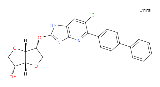 (3R,3aR,6R,6aR)-6-((5-([1,1'-biphenyl]-4-yl)-6-chloro-1H-imidazo[4,5-b]pyridin-2-yl)oxy)hexahydrofuro[3,2-b]furan-3-ol