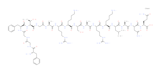L-Glutamine, L-phenylalanylglycylglycyl-L-phenylalanyl-L-threonylglycyl-L-alanyl-L-arginyl-L-lysyl-L-seryl-L-alanyl-L-arginyl-L-lysyl-L-leucyl-L-alanyl-L-asparaginyl-