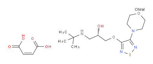 (S)-1-(tert-butylamino)-3-((4-morpholino-1,2,5-thiadiazol-3-yl)oxy)propan-2-ol maleate