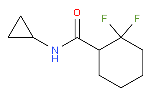 N-cyclopropyl-2,2-difluorocyclohexane-1-carboxamide