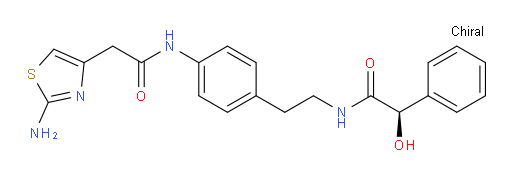 (R)-N-(4-(2-(2-aminothiazol-4-yl)acetamido)phenethyl)-2-hydroxy-2-phenylacetamide