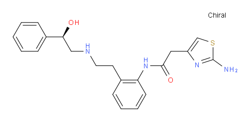 2-Amino-N-[2-[2-[[(2R)-2-hydroxy-2-phenylethyl]amino]ethyl]phenyl]-4-thiazoleacetamide