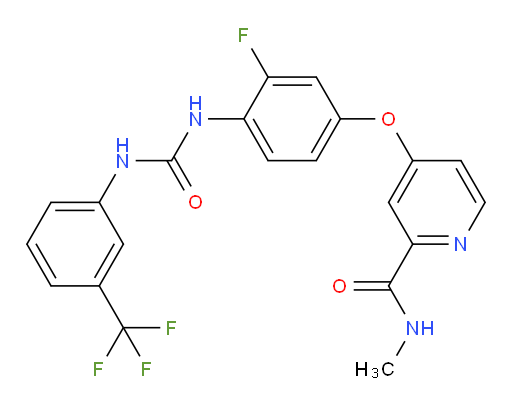 4-(3-fluoro-4-(3-(3-(trifluoromethyl)phenyl)ureido)phenoxy)-N-methylpicolinamide